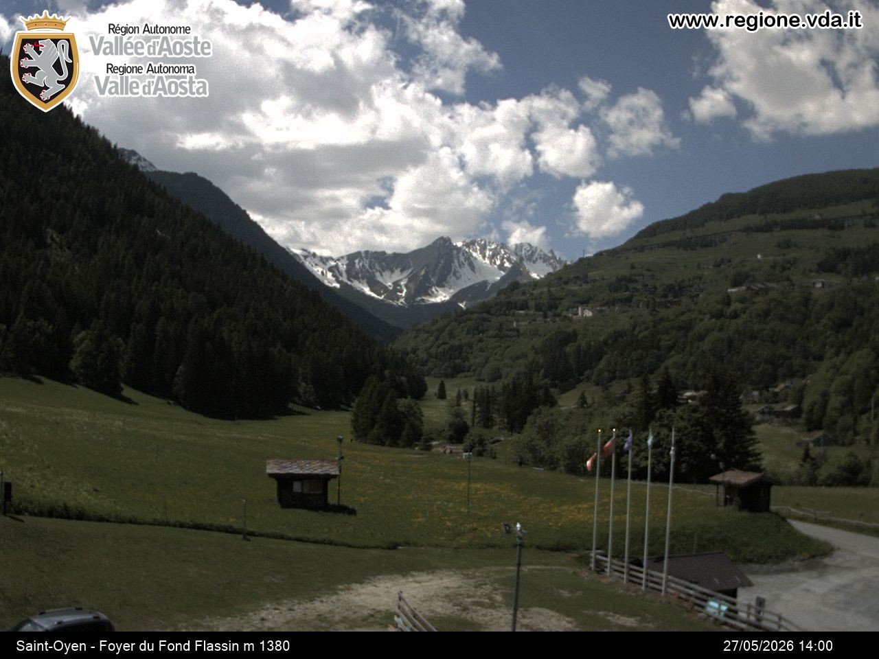 Archived image Webcam Ski run Flassin