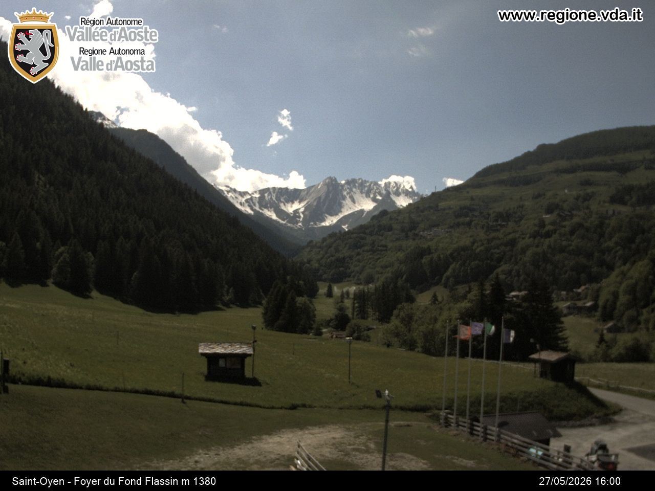 Archived image Webcam Ski run Flassin