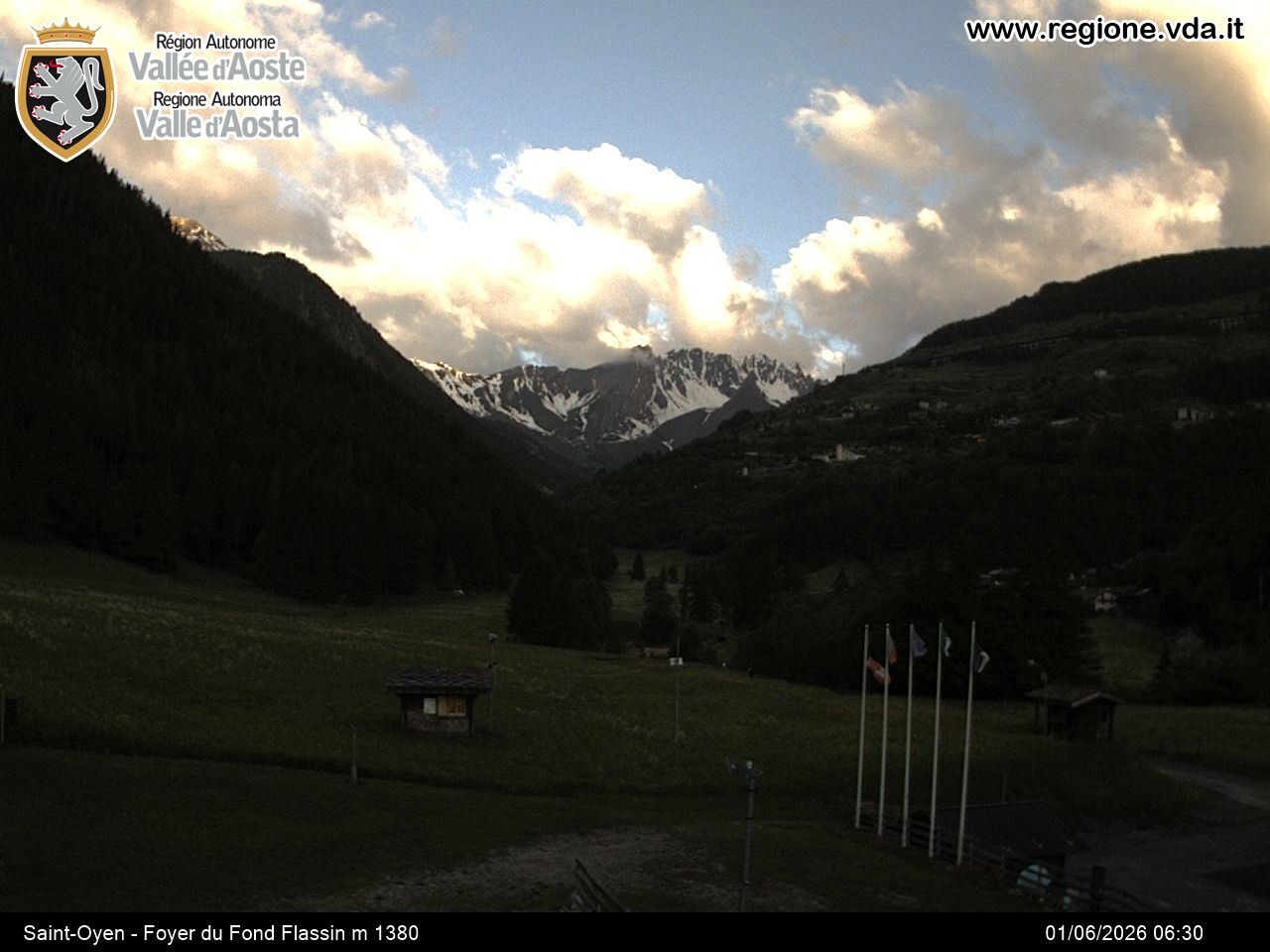 Archiv Foto Webcam Piste Flassin