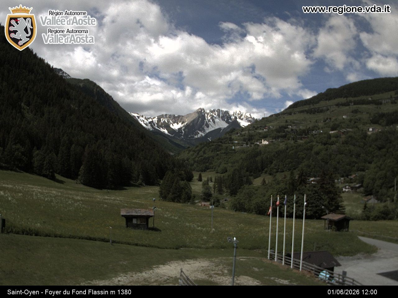 Archiv Foto Webcam Piste Flassin