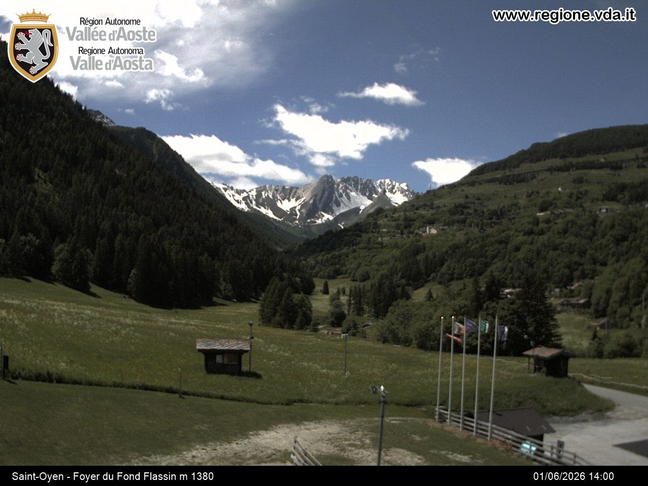 Archiv Foto Webcam Piste Flassin
