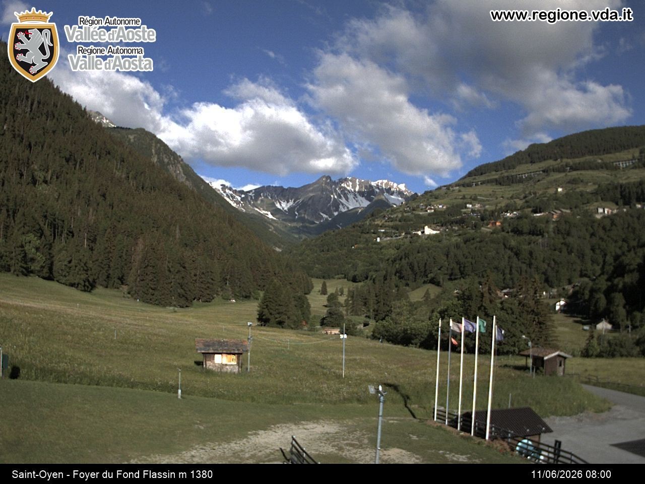 Archived image Webcam Ski run Flassin