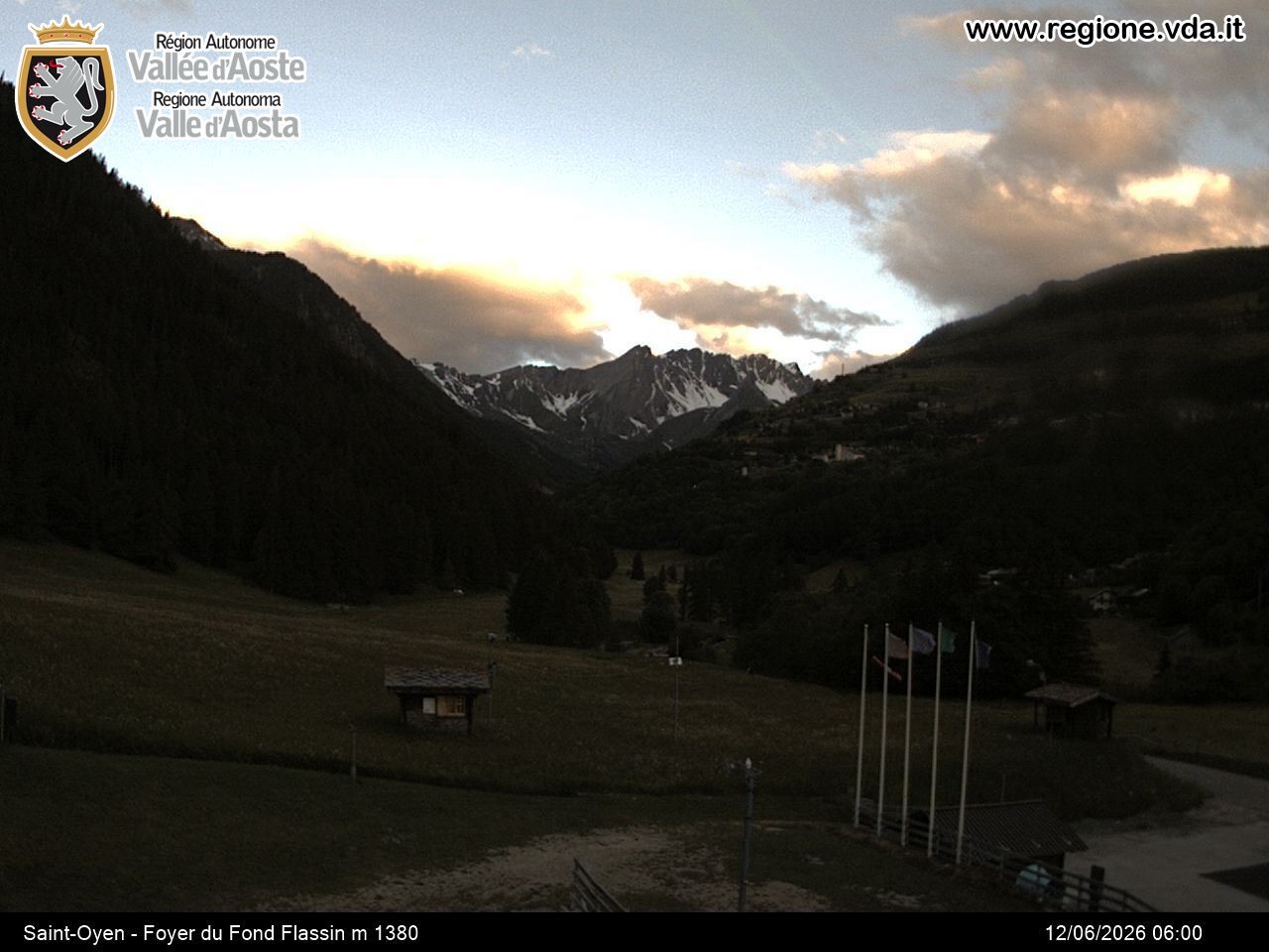 Archived image Webcam Ski run Flassin