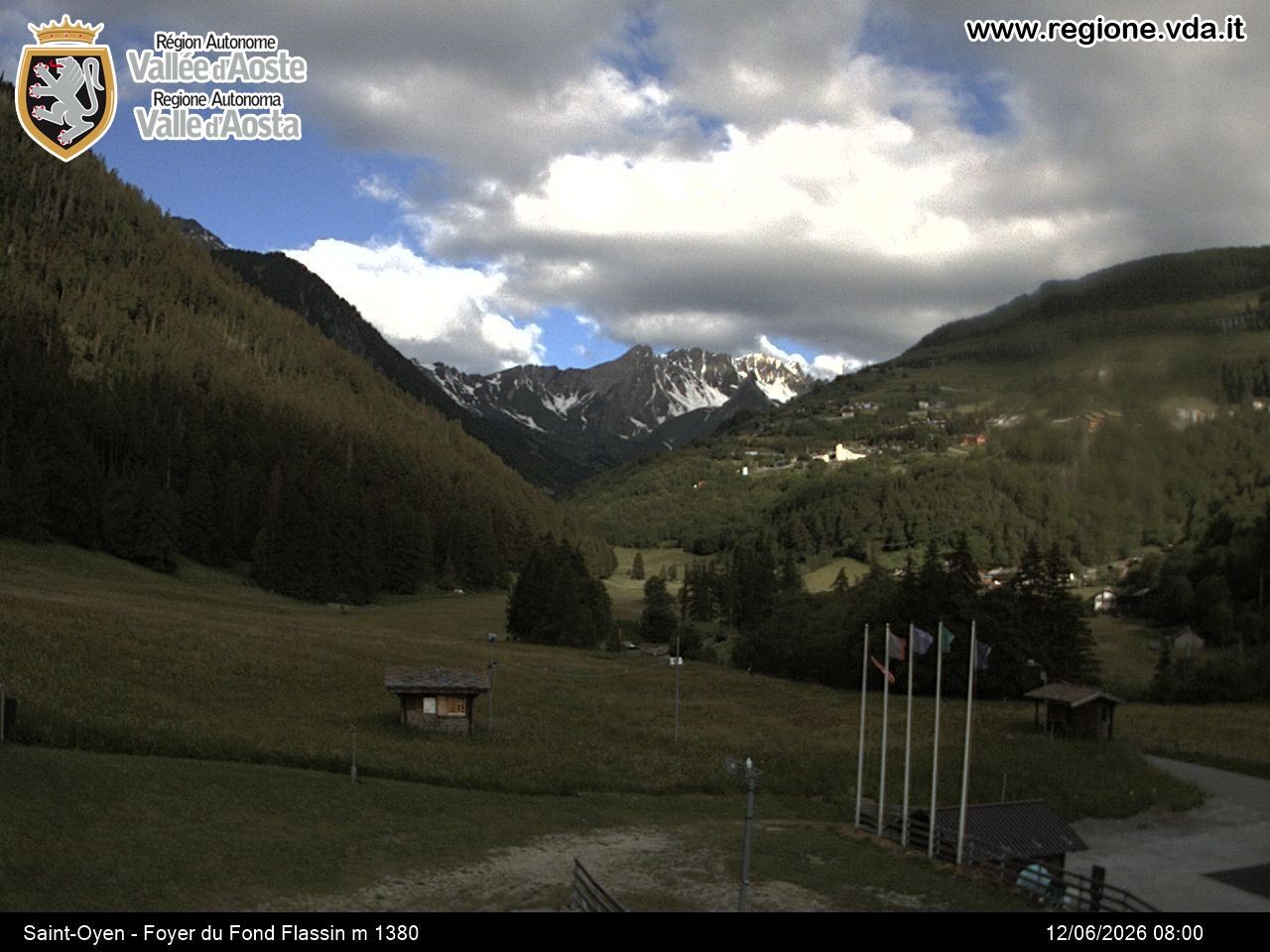 Archived image Webcam Ski run Flassin