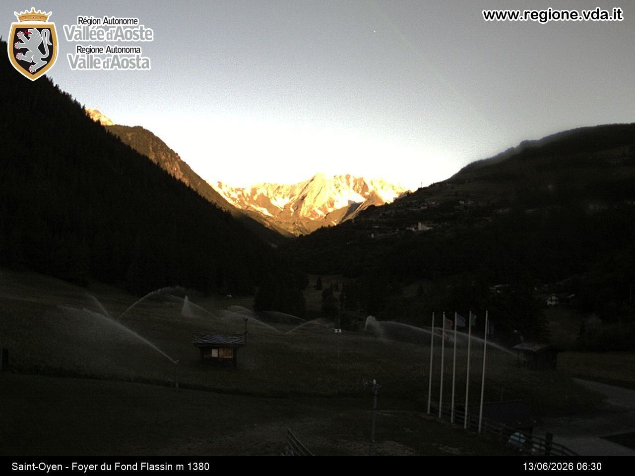 Archived image Webcam Ski run Flassin