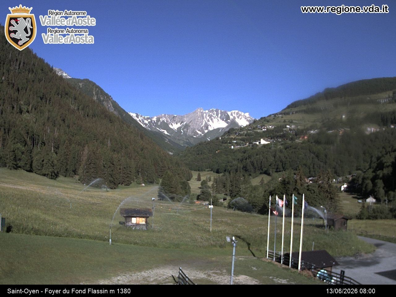 Archived image Webcam Ski run Flassin