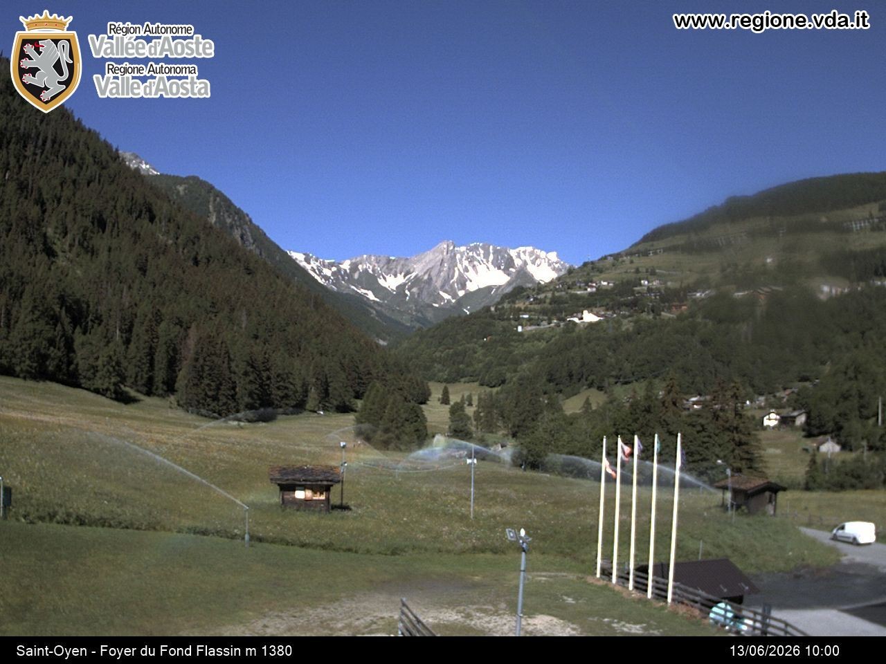 Archived image Webcam Ski run Flassin