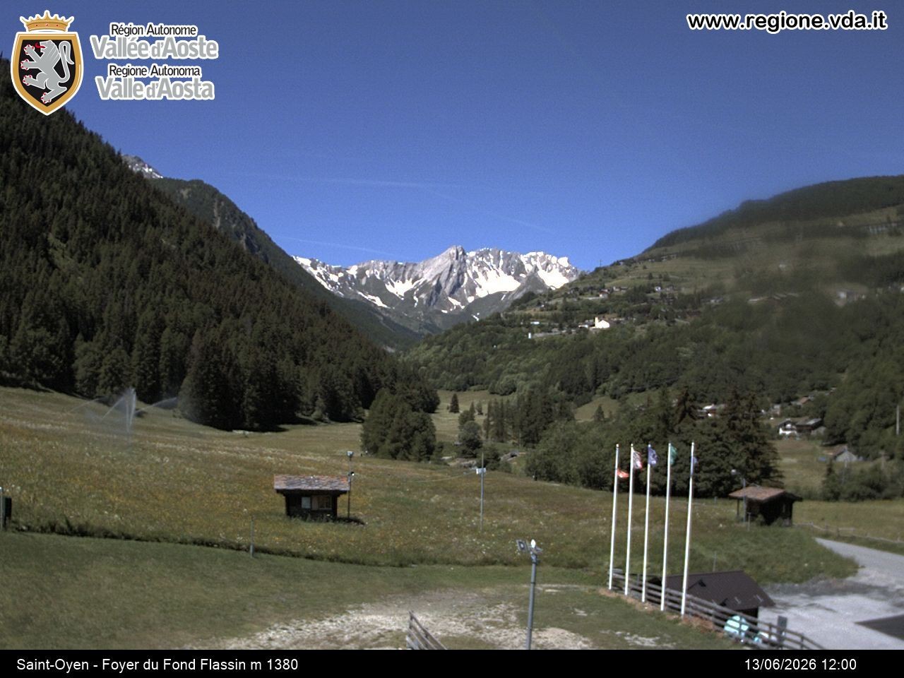 Archived image Webcam Ski run Flassin