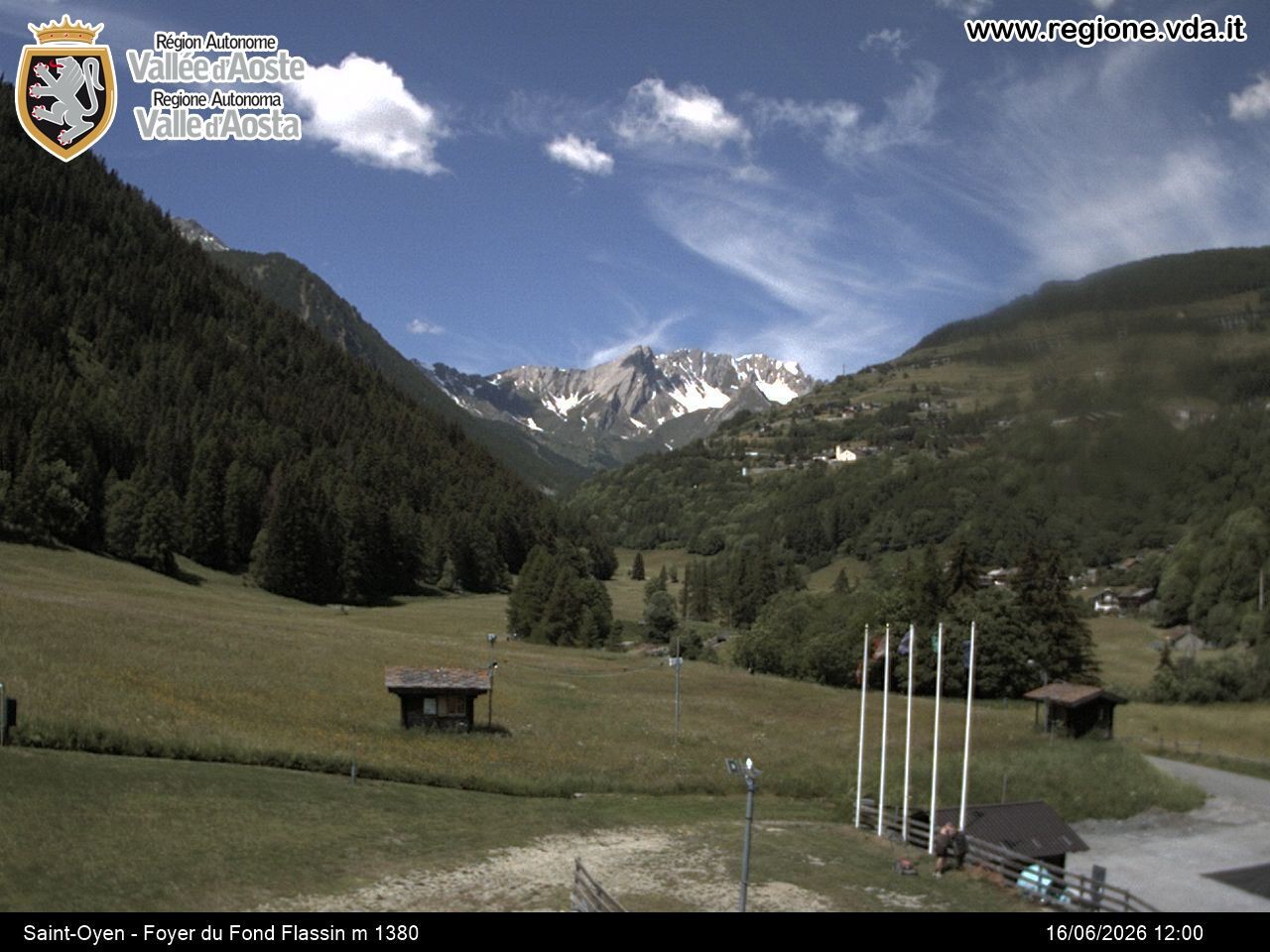 Archiv Foto Webcam Piste Flassin