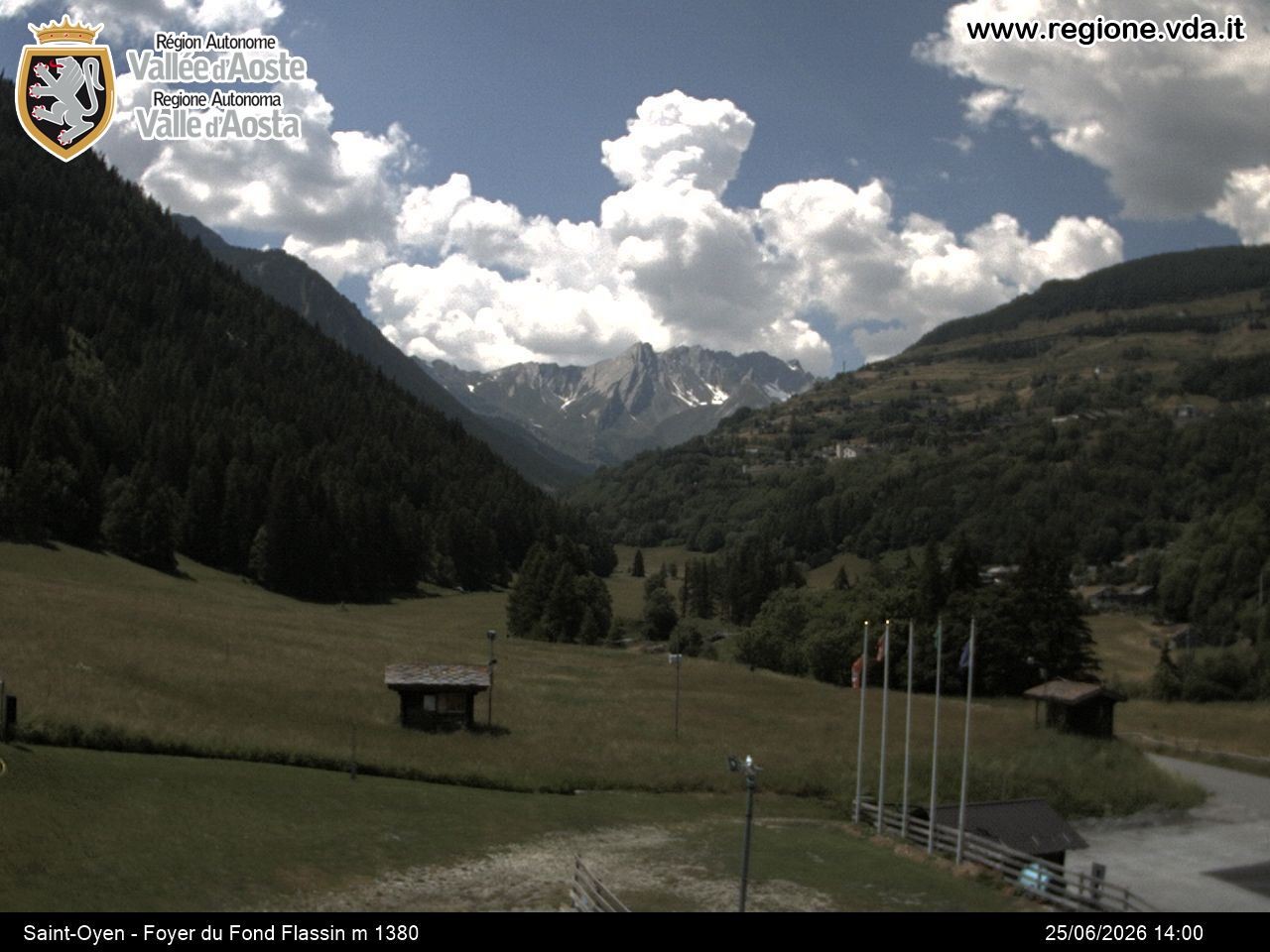 Archiv Foto Webcam Piste Flassin