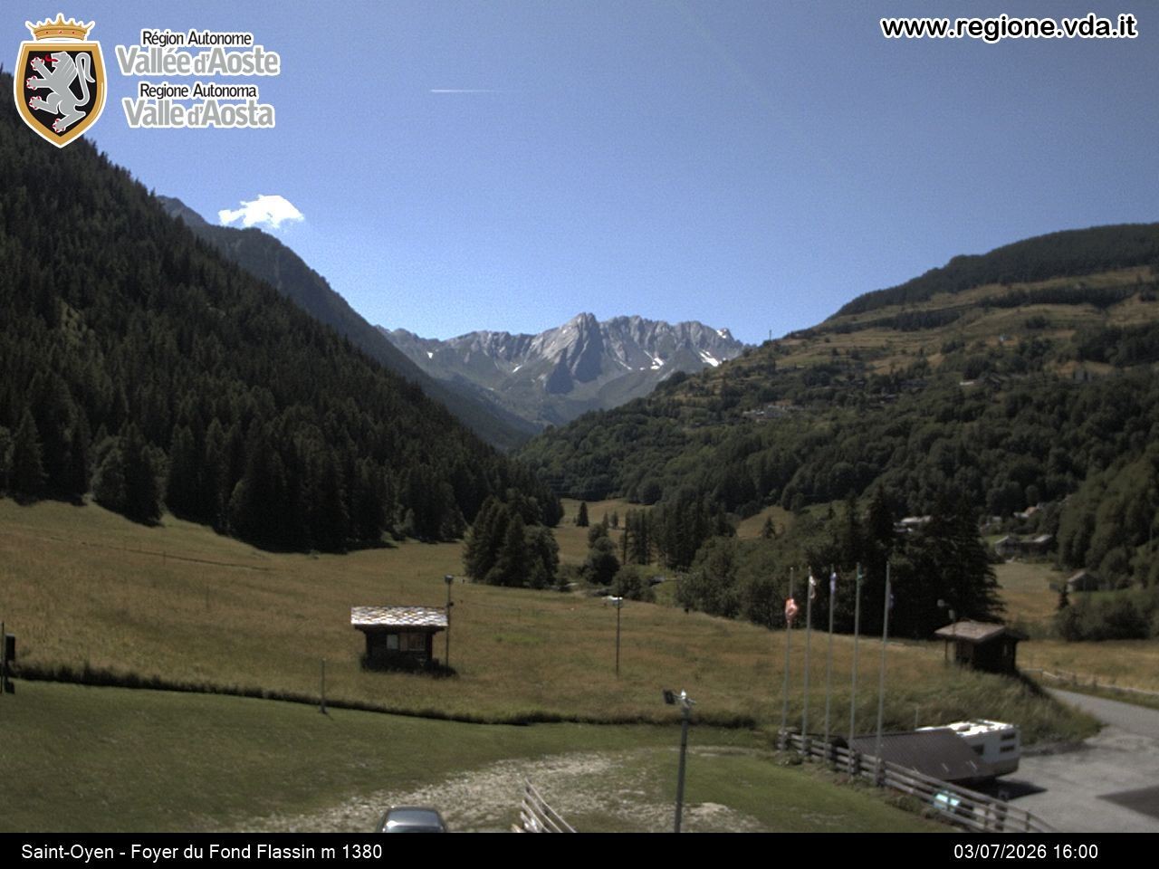 Archived image Webcam Ski run Flassin