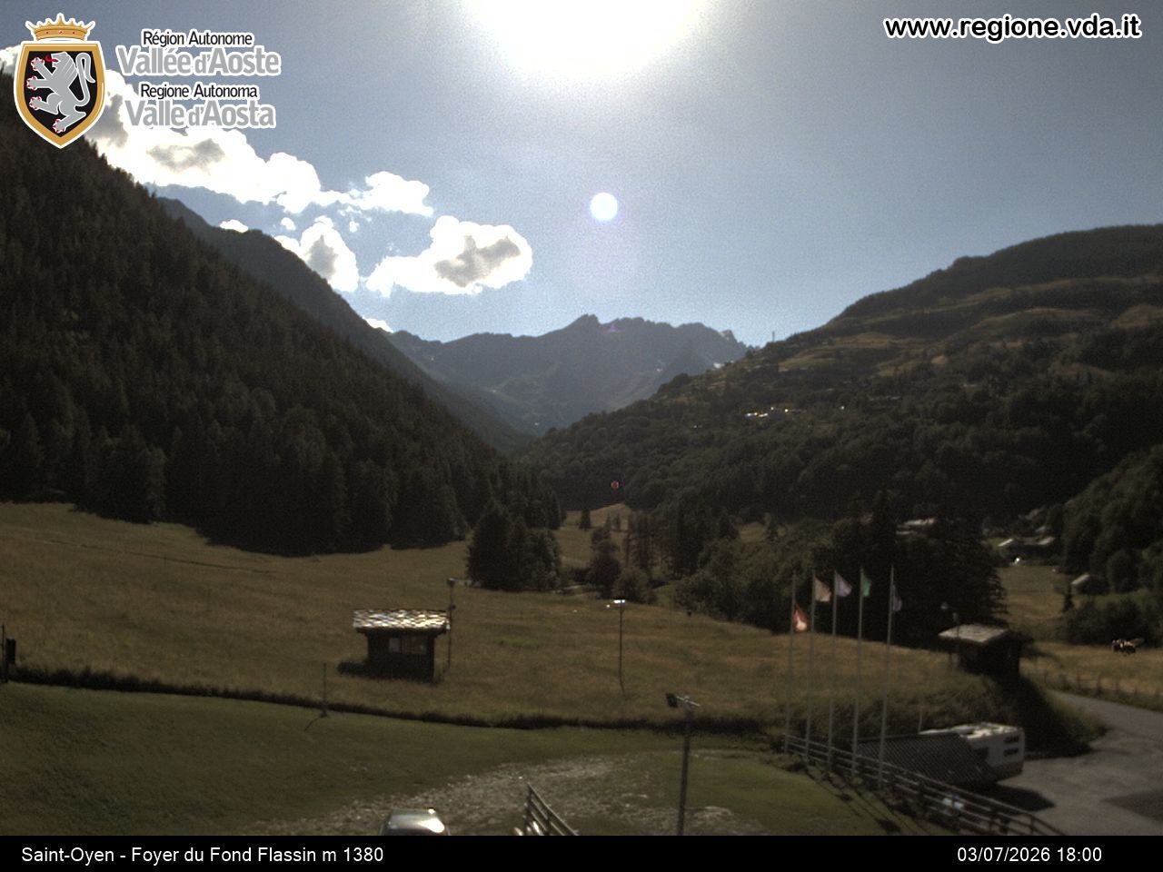 Archived image Webcam Ski run Flassin