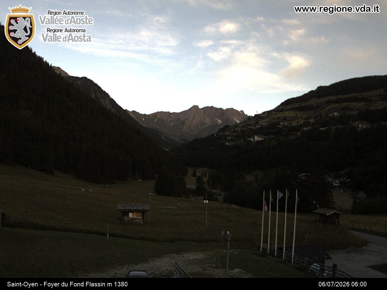 Archived image Webcam Ski run Flassin