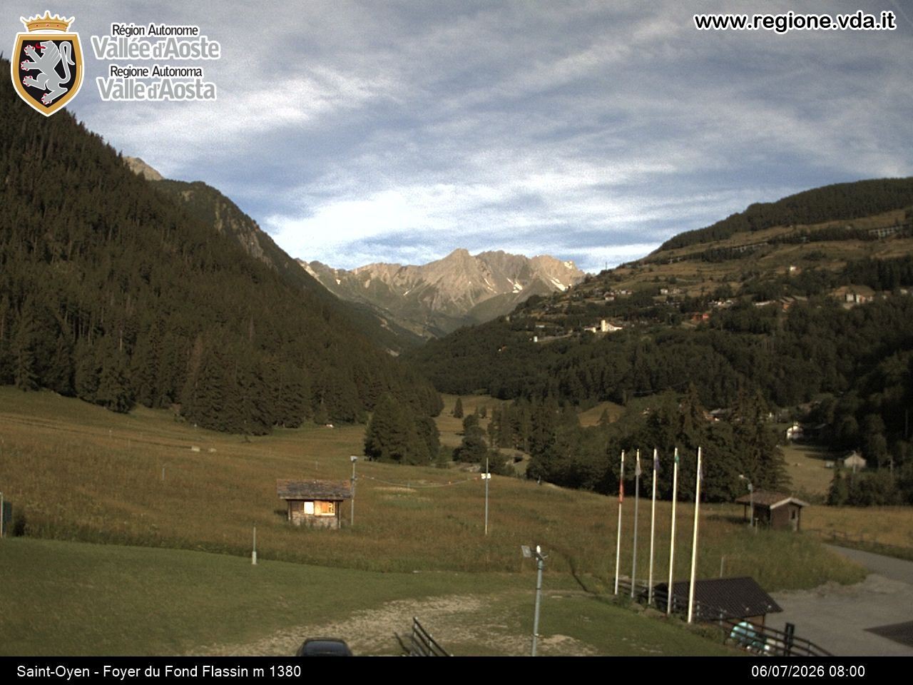 Archived image Webcam Ski run Flassin