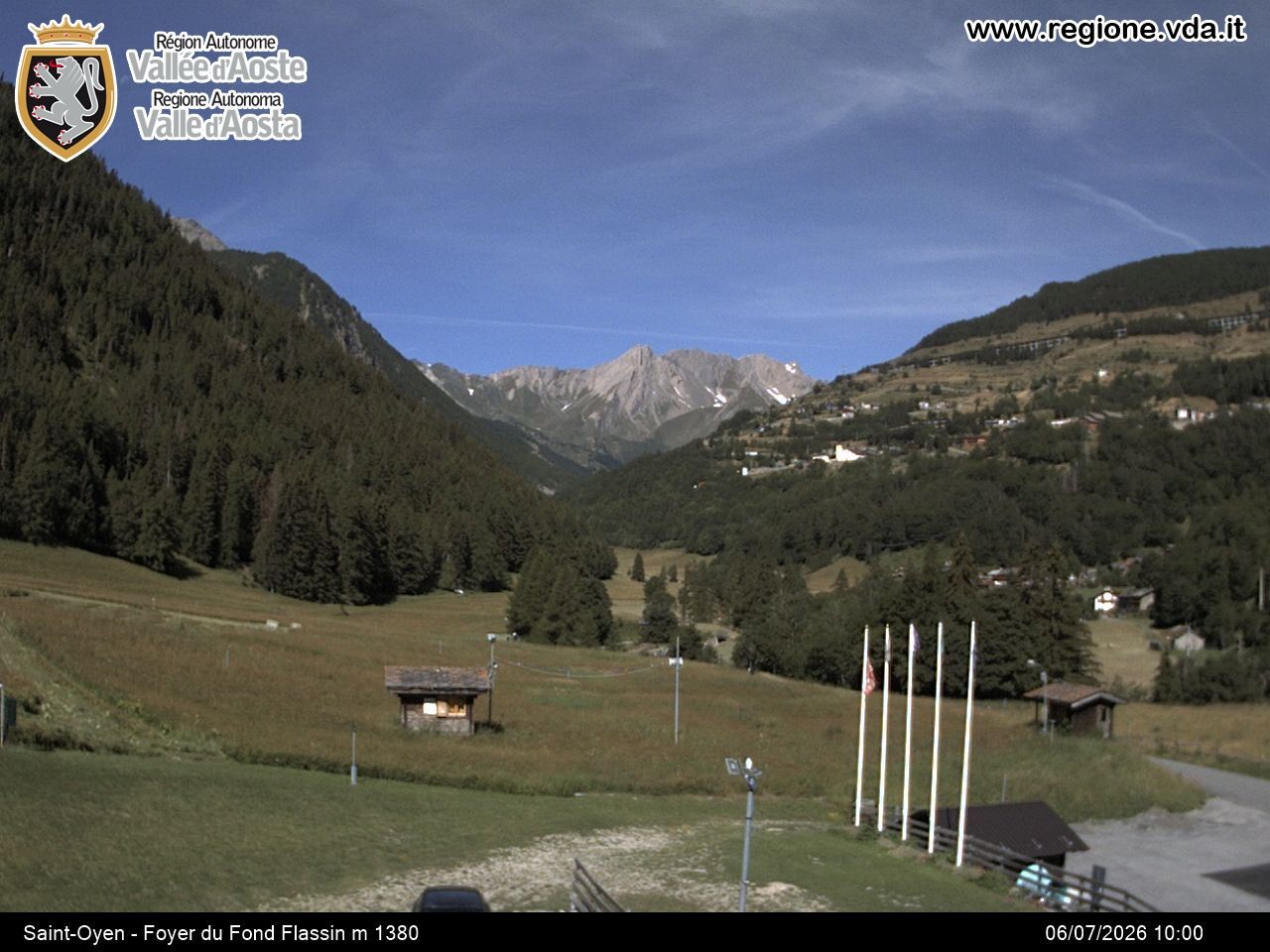 Archived image Webcam Ski run Flassin