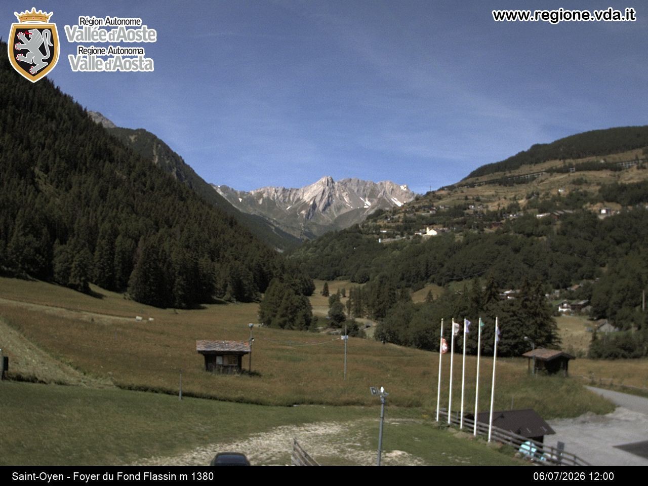 Archived image Webcam Ski run Flassin