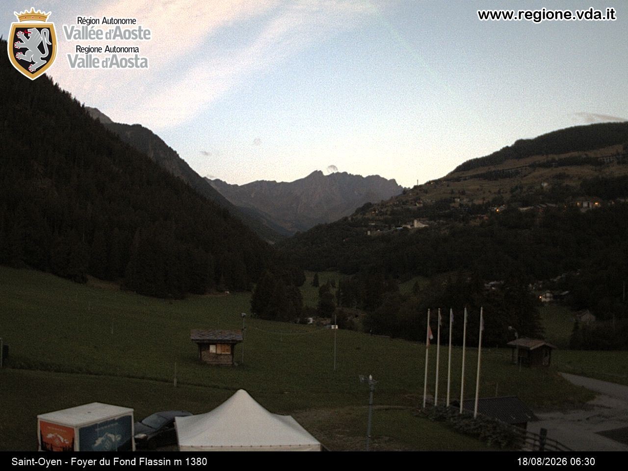 Archiv Foto Webcam Piste Flassin