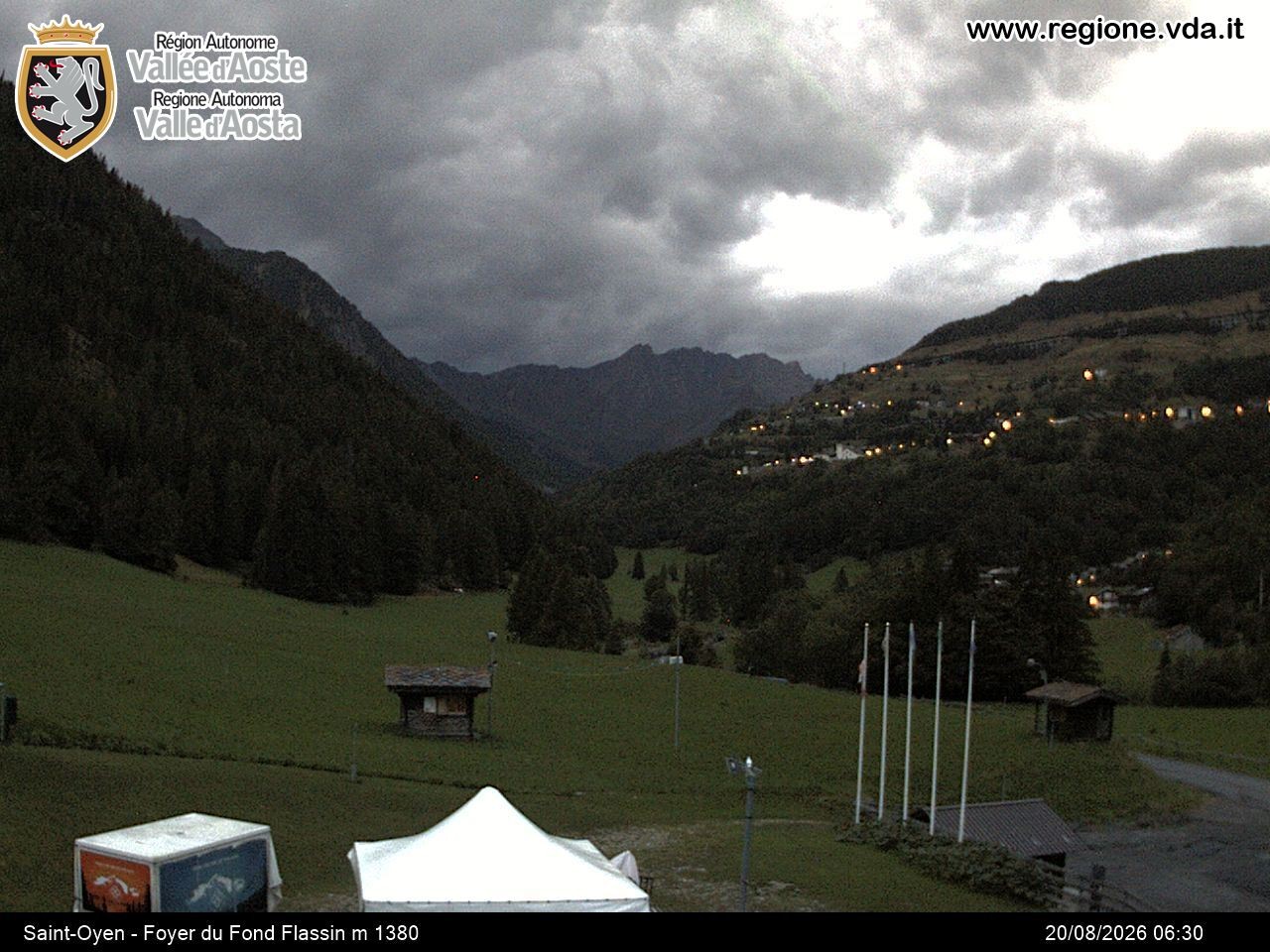 Archiv Foto Webcam Piste Flassin