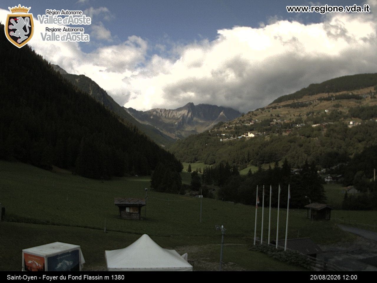 Archiv Foto Webcam Piste Flassin