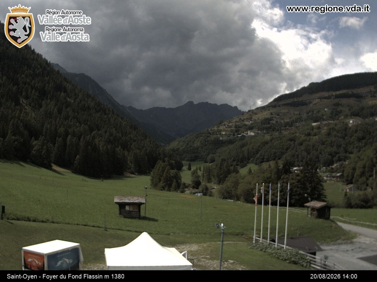 Archiv Foto Webcam Piste Flassin