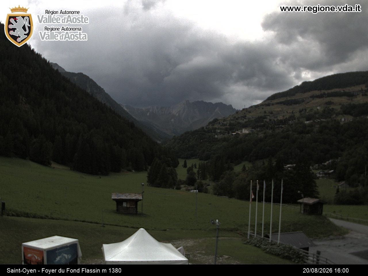 Archiv Foto Webcam Piste Flassin