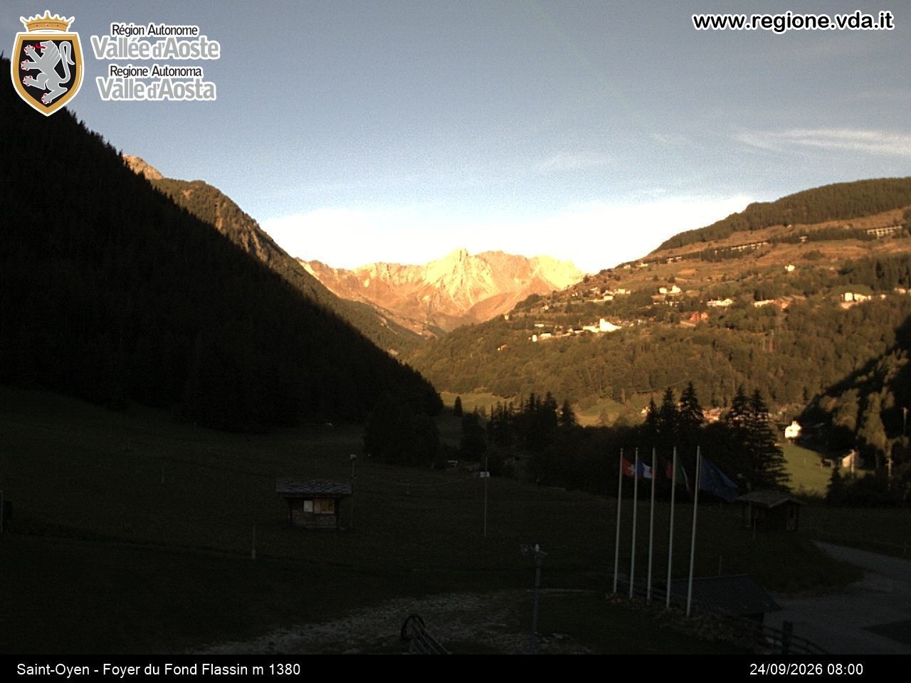 Archived image Webcam Ski run Flassin
