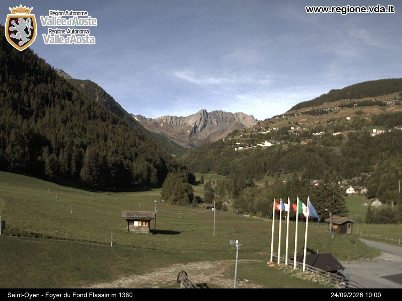 Archived image Webcam Ski run Flassin