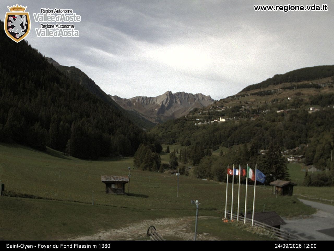 Archived image Webcam Ski run Flassin