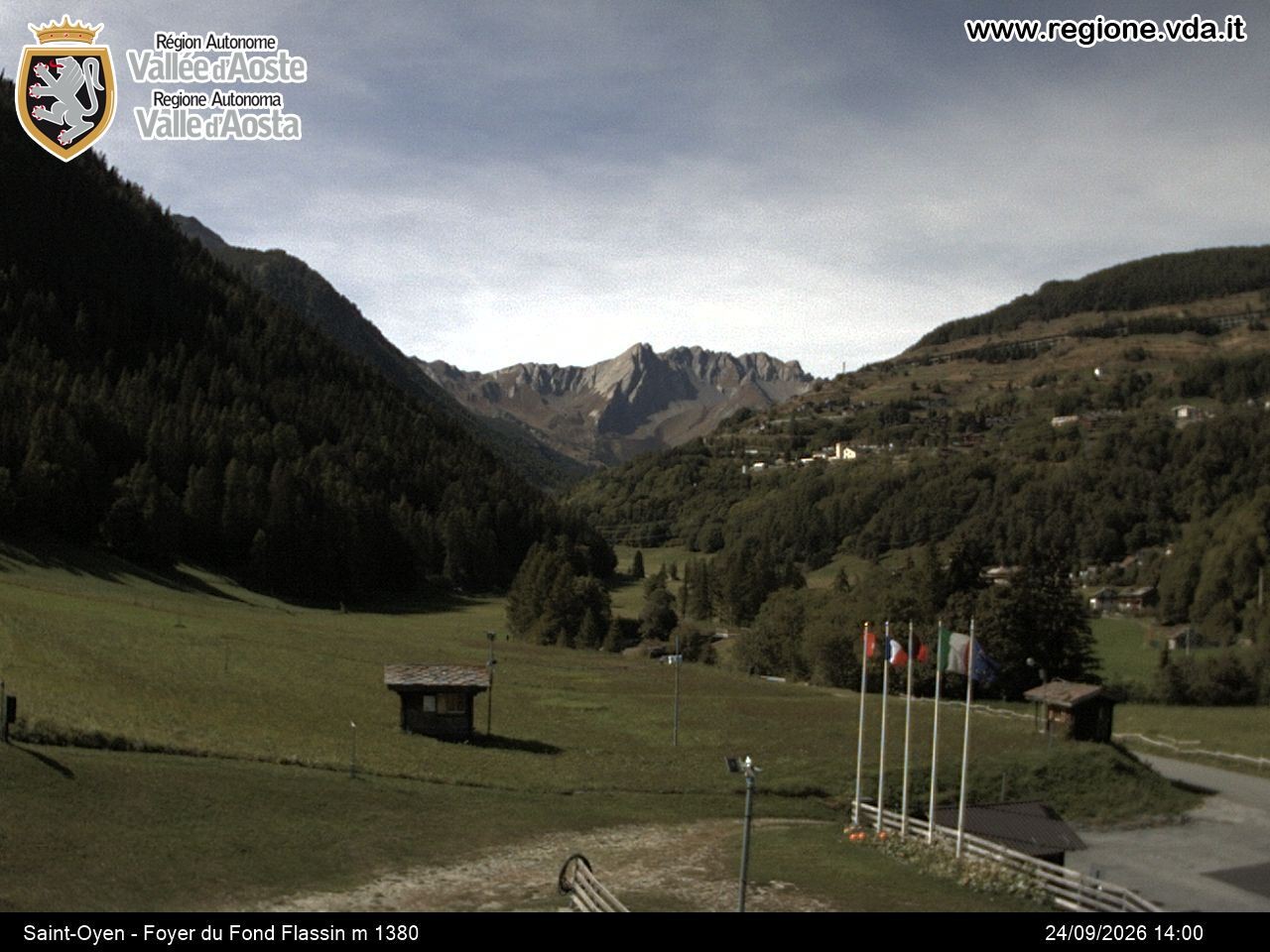 Archived image Webcam Ski run Flassin