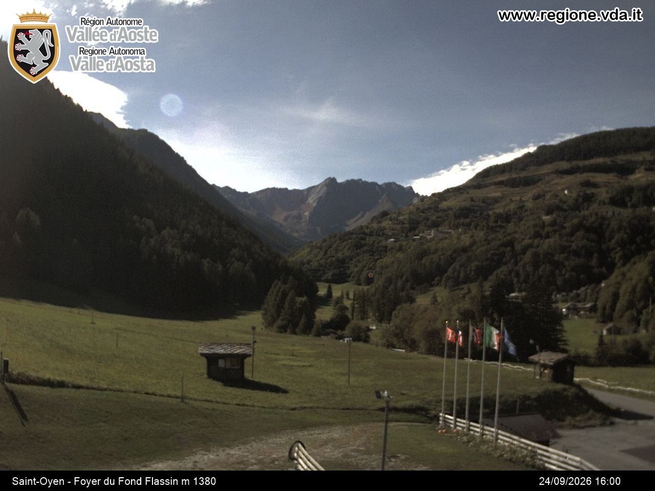 Archived image Webcam Ski run Flassin