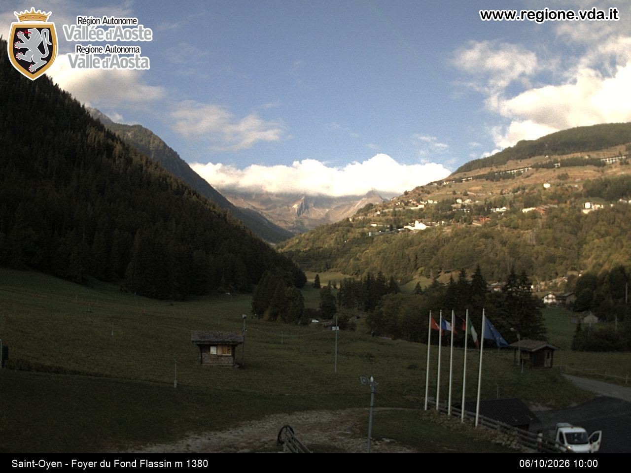 Archiv Foto Webcam Piste Flassin