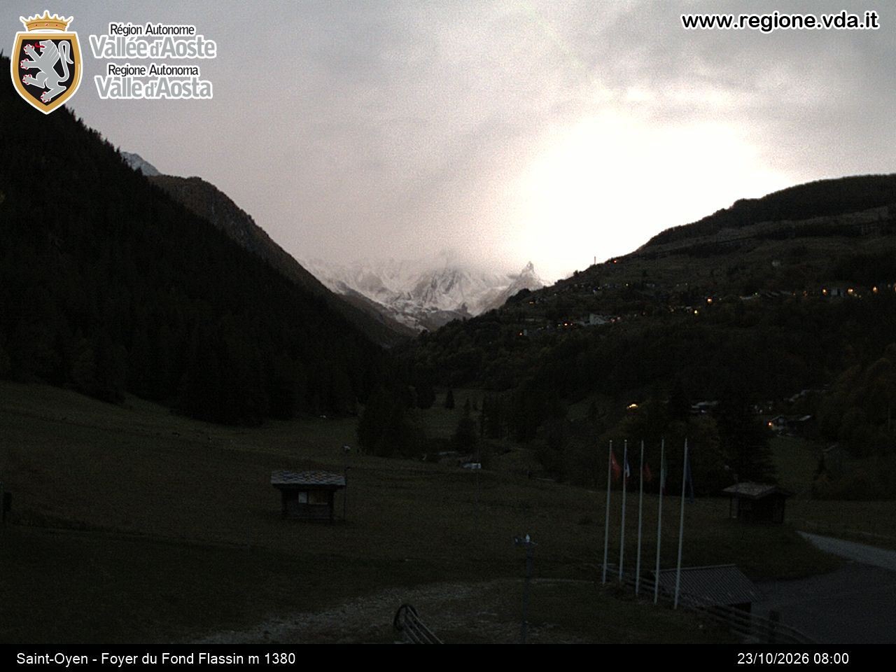 Archived image Webcam Ski run Flassin