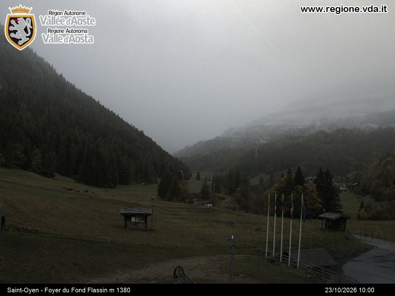 Archived image Webcam Ski run Flassin