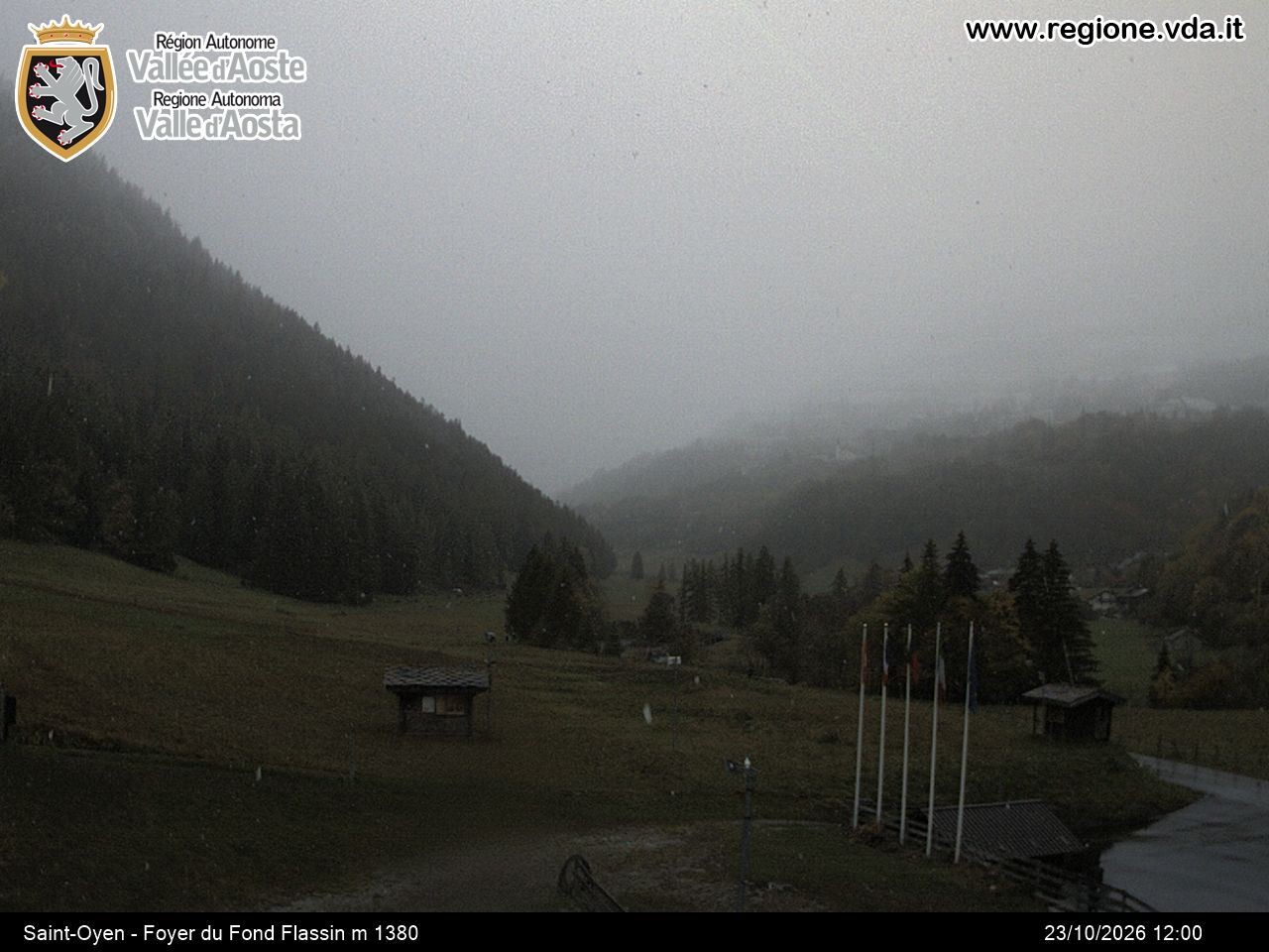 Archived image Webcam Ski run Flassin