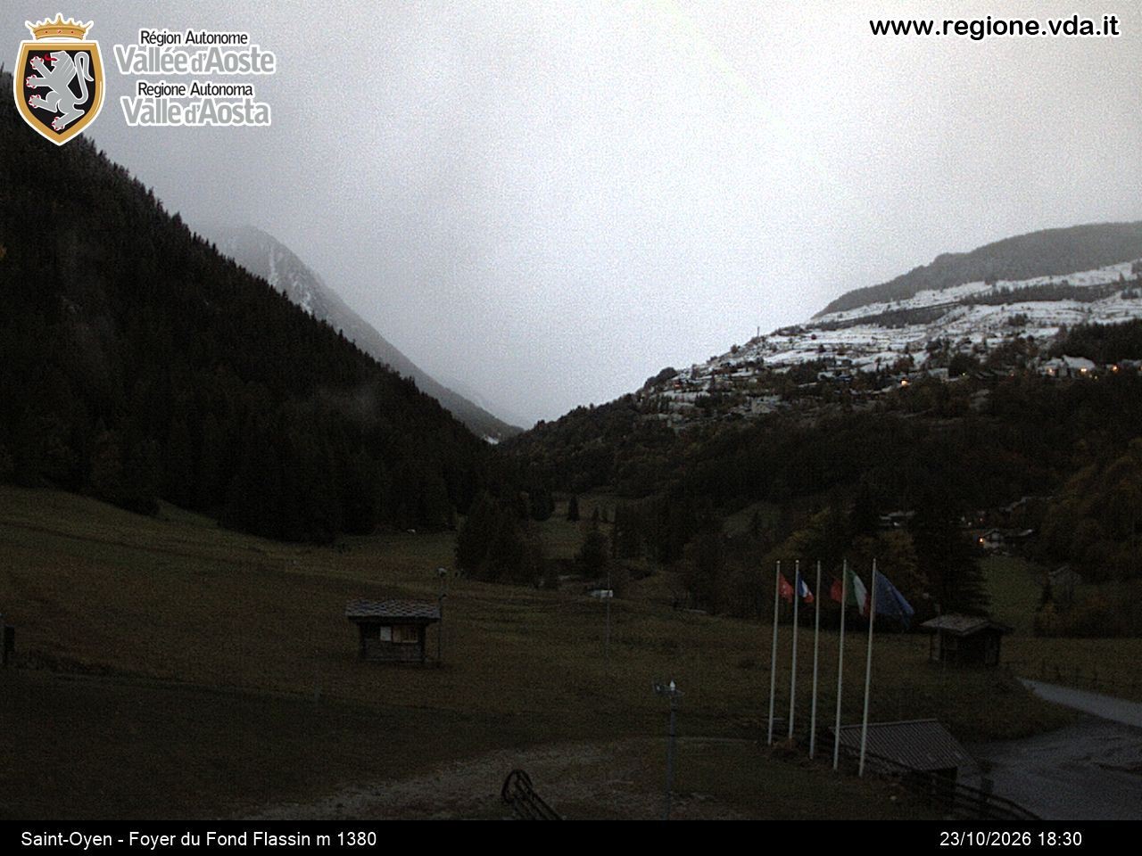 Archived image Webcam Ski run Flassin