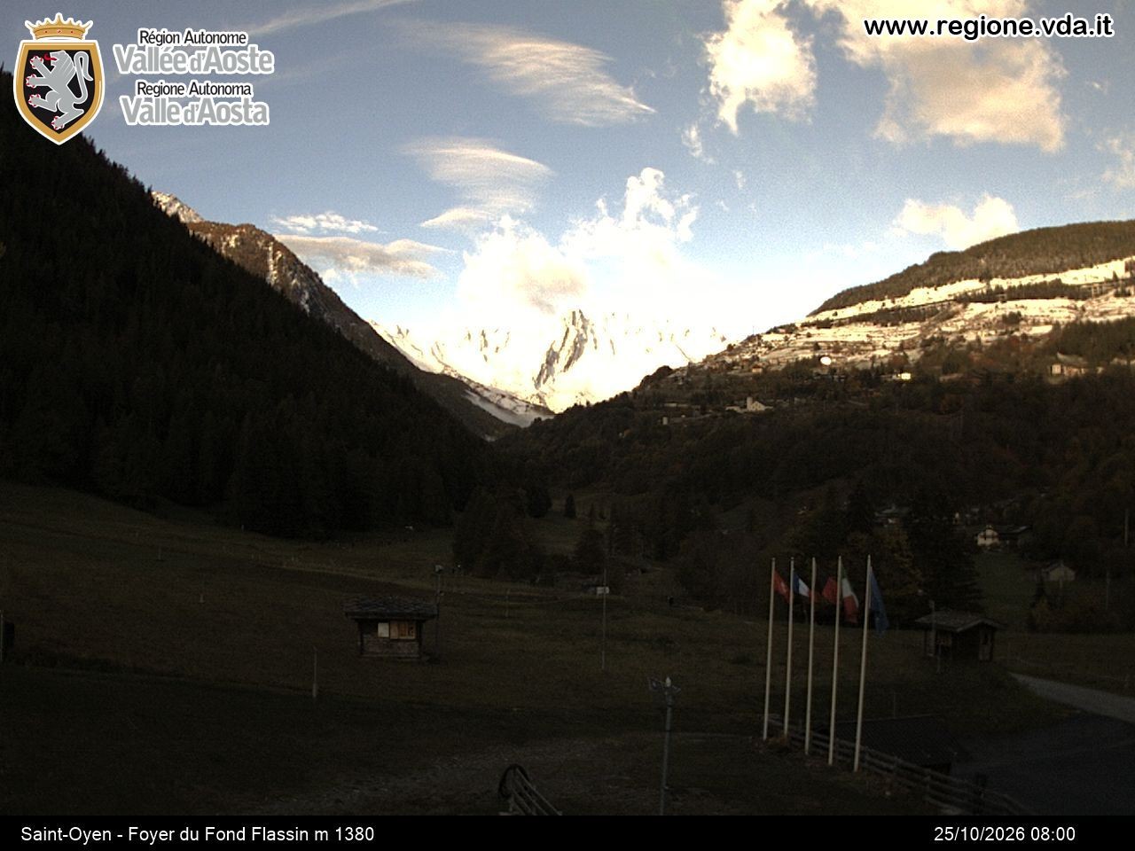Archived image Webcam Ski run Flassin