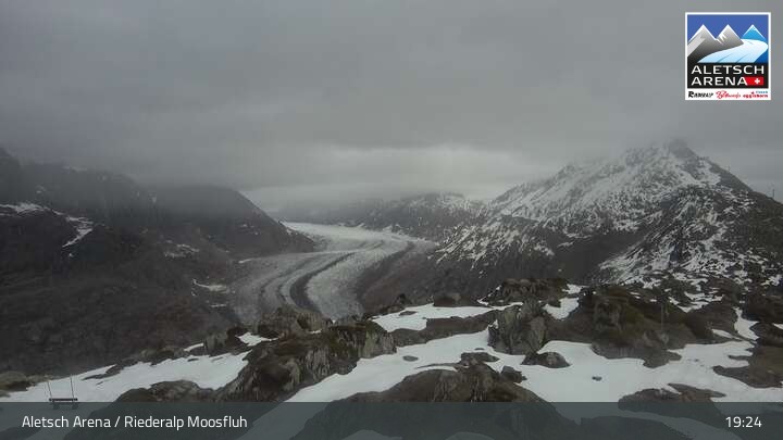Archived image Webcam Riederalp Moosfluh