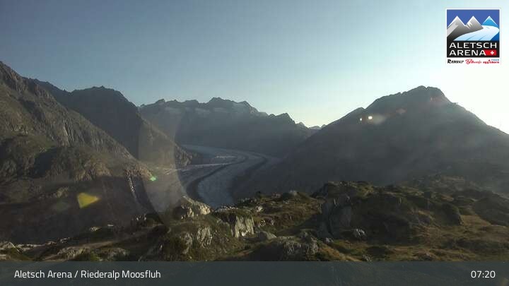 Archiv Foto Aletsch Arena - Webcam Riederalp