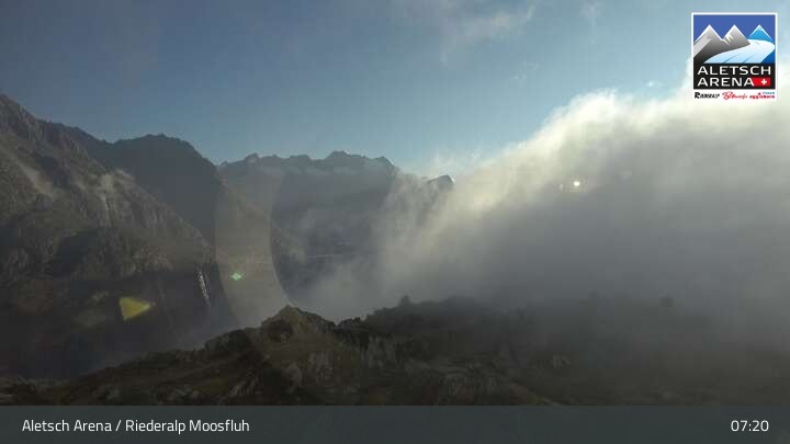 Archiv Foto Aletsch Arena - Webcam Riederalp