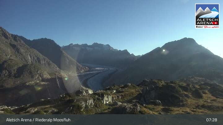 Archiv Foto Aletsch Arena - Webcam Riederalp