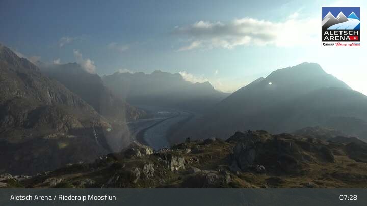 Archiv Foto Aletsch Arena - Webcam Riederalp