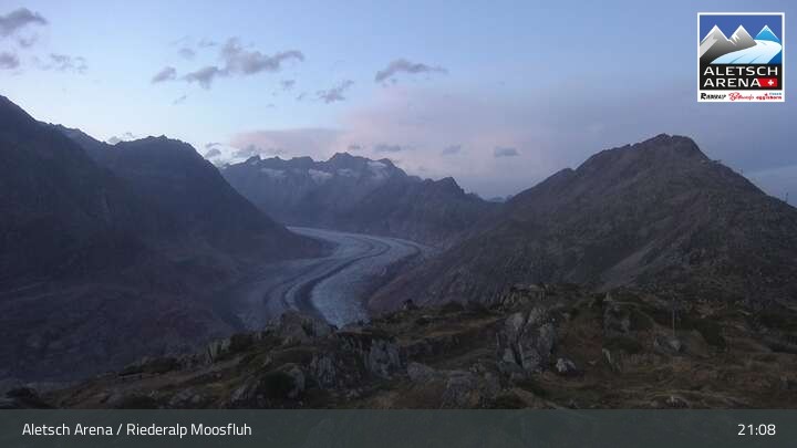 Archiv Foto Aletsch Arena - Webcam Riederalp
