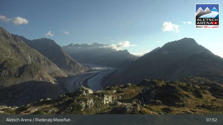 Archiv Foto Aletsch Arena - Webcam Riederalp