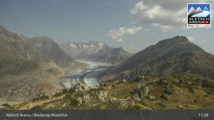 Archiv Foto Aletsch Arena - Webcam Riederalp