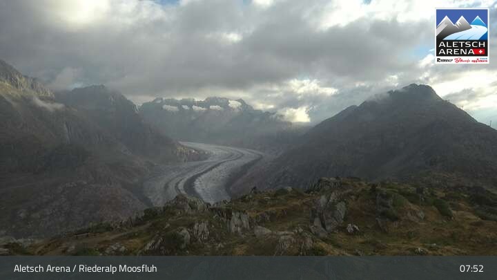 Archiv Foto Aletsch Arena - Webcam Riederalp