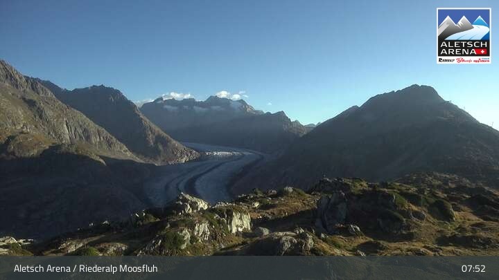 Archived image Webcam Riederalp Moosfluh