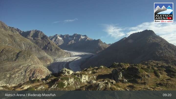 Archived image Webcam Riederalp Moosfluh