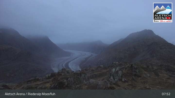 Archived image Webcam Riederalp Moosfluh