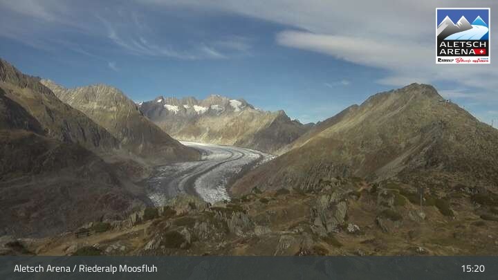 Archiv Foto Aletsch Arena - Webcam Riederalp