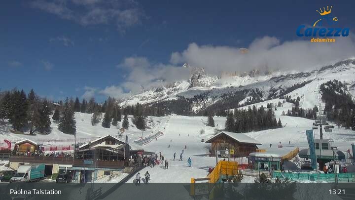 Archiv Foto Webcam Carezza - Tal